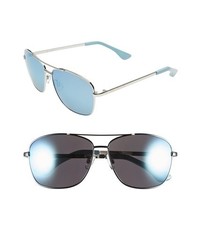Isaac Mizrahi New York 58mm Aviator Sunglasses Bold Blue One Size