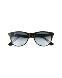 Ray-Ban Phantos 52mm Round Sunglasses In Blackblue Gradient Grey At Nordstrom