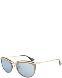 Persol Po3082s 100517 Sunglasses Hazelnut And Matte Havana Frame Grey Mirror Blue Lens