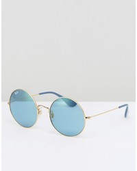 Ray-Ban Ray Ban Oversized Round Blue Sunglasses