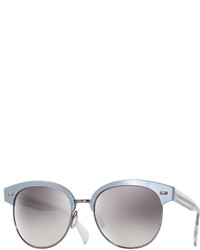 Oliver Peoples Shlie Mirrored Semi Rimless Sunglasses Frost