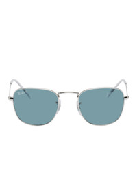 Ray-Ban Silver And Blue Frank Sunglasses