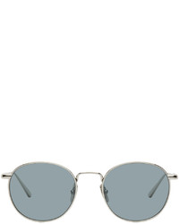 Chimi Silver Blue Round Sunglasses