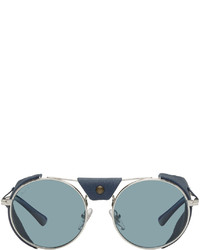Persol Silver Round Sunglasses