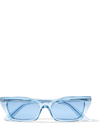 Balenciaga Square Frame Acetate Sunglasses Sky Blue