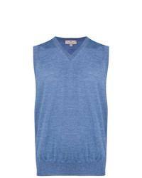 Light Blue Sweater Vests for Men | Lookastic