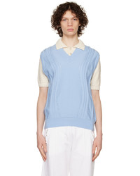 VIKTOR & ROLF MISTER MISTER Blue V Neck Vest