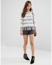 Only Calista Fringe Trim Sweater