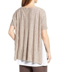 Eileen Fisher Linen Side Slit Sweater