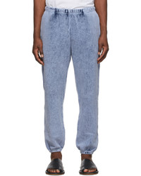 Les Tien Blue Cotton Lounge Pants