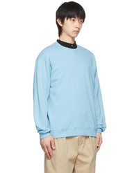 Beams Plus Blue Cotton Sweatshirt