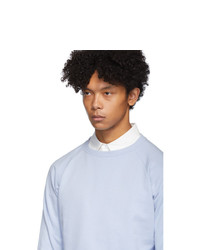 Random Identities Blue Cropped Sweatshirt