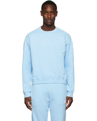 M.A. Martin Asbjorn Blue Cropped Sweatshirt