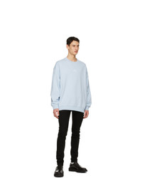 Givenchy Blue Embroidered Refracted Sweatshirt