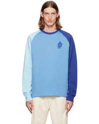 JW Anderson Blue Raglan Sweatshirt