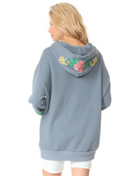 Wildfox Couture Wildfox Rose Embroidered Sweatshirt