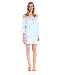Lucca Couture Off Shoulder Dress With Bow Tie Sleeves