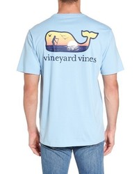 Vineyard Vines Paddle Board Whale Fill Pocket T Shirt
