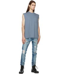 John Elliott Blue Rodeo Tank Top