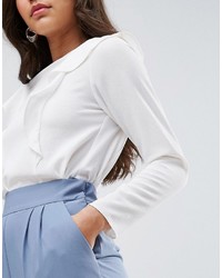 Asos High Waist Tapered Pants With Elasticated Back