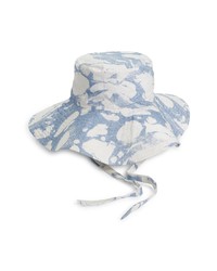 Light Blue Tie-Dye Bucket Hat
