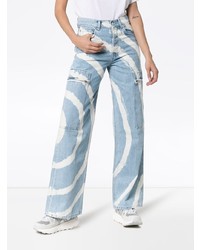 Ganni Blackstone Spiral Bleached Cargo Jeans