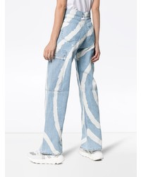 Ganni Blackstone Spiral Bleached Cargo Jeans