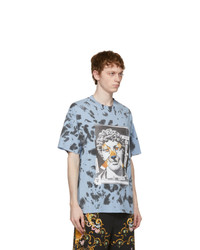 VERSACE JEANS COUTURE Blue Hey Reilly Edition Tie Dye Print T Shirt