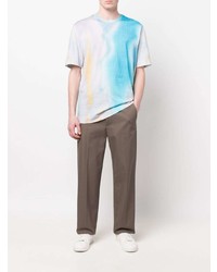 Fendi Earth Monogram Tie Dye Print T Shirt