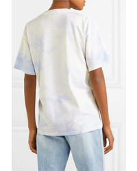 ARIES Flocked Tie Dye Cotton Jersey T Shirt