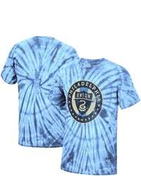 Mitchell & Ness Light Blue Philadelphia Union Vintage Tie Dye T Shirt