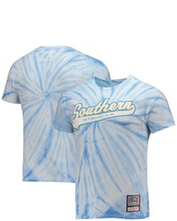 Mitchell & Ness Light Blue Southern University Jaguars Tailsweep Tie Dye T Shirt