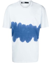 Karl Lagerfeld Logo Print Brushstroke T Shirt