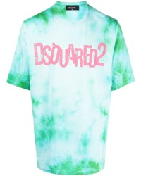 DSQUARED2 Logo Print Tie Dye T Shirt
