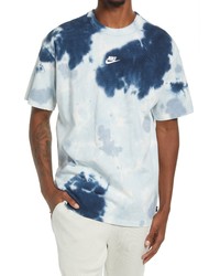 Nike Sportswear Oversize Tie Dye T Shirt In Whitearmory Blueashen Slate At Nordstrom