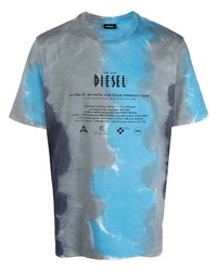 Diesel T Just E13 Tie Dye Logo T Shirt