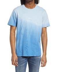 Frame Tie Dye Cotton T Shirt In Powder Blue Tie Dye At Nordstrom