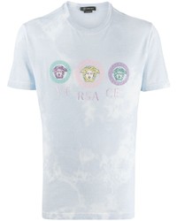 Versace Tie Dye Medusa Print T Shirt