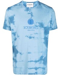 Iceberg Tie Dye Print Cotton T Shirt
