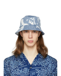 Light Blue Tie-Dye Denim Bucket Hat