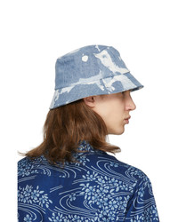Blue Blue Japan Blue Kago Bassen Bucket Hat