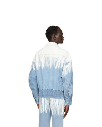Feng Chen Wang Blue Levis Edition Denim Acid Wash Jacket