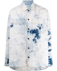 Off-White Bleached Effect Denim Shirt