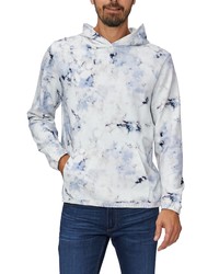 Paige Moe Marbled French Terry Hoodie In Blue Multi At Nordstrom