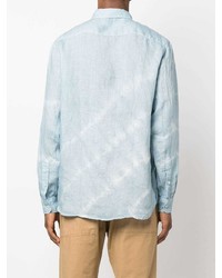 Altea Tie Dye Print Linen Shirt
