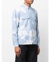 Laneus Cotton Tie Dye Print Shirt