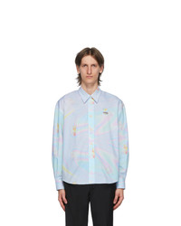 MAISON KITSUNÉ Multicolor Hologram Fox Print Casual Shirt