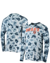 New Era Navy Chicago Bears Tie Dye Long Sleeve T Shirt