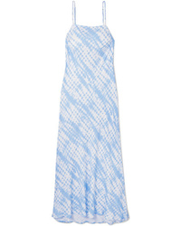 Light Blue Tie-Dye Maxi Dress