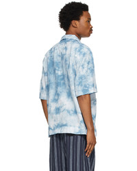 Nicholas Daley Blue Beach Short Sleeve Shirt